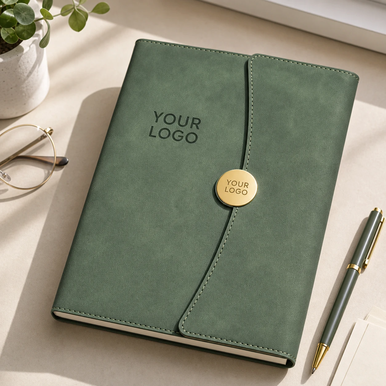 A5 Lined Journal Notebook PU Leather Hardcover 200 Pages