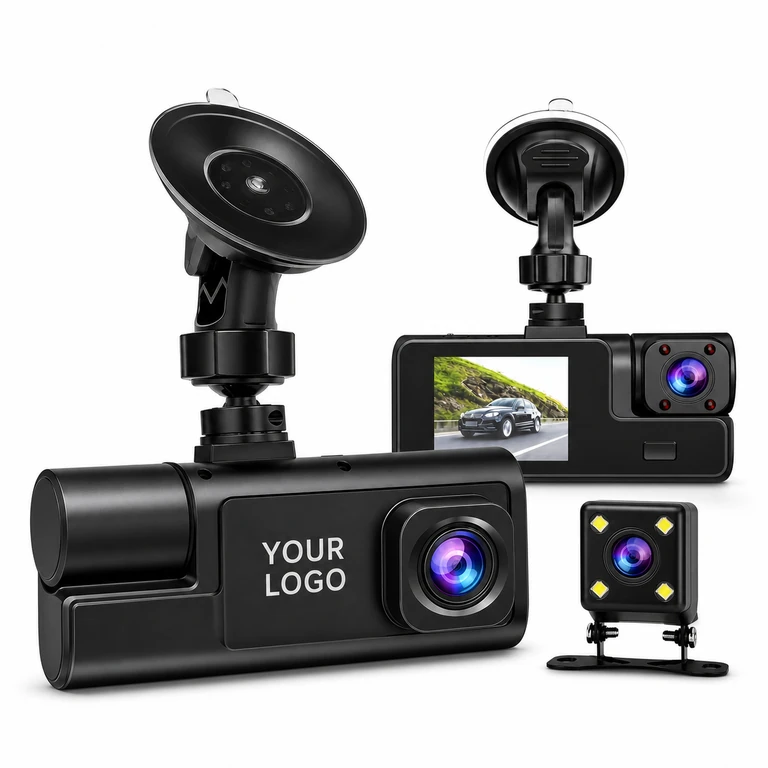 Dash Cam Front and Rear 1080P HD with Night Vision and Loop Recording