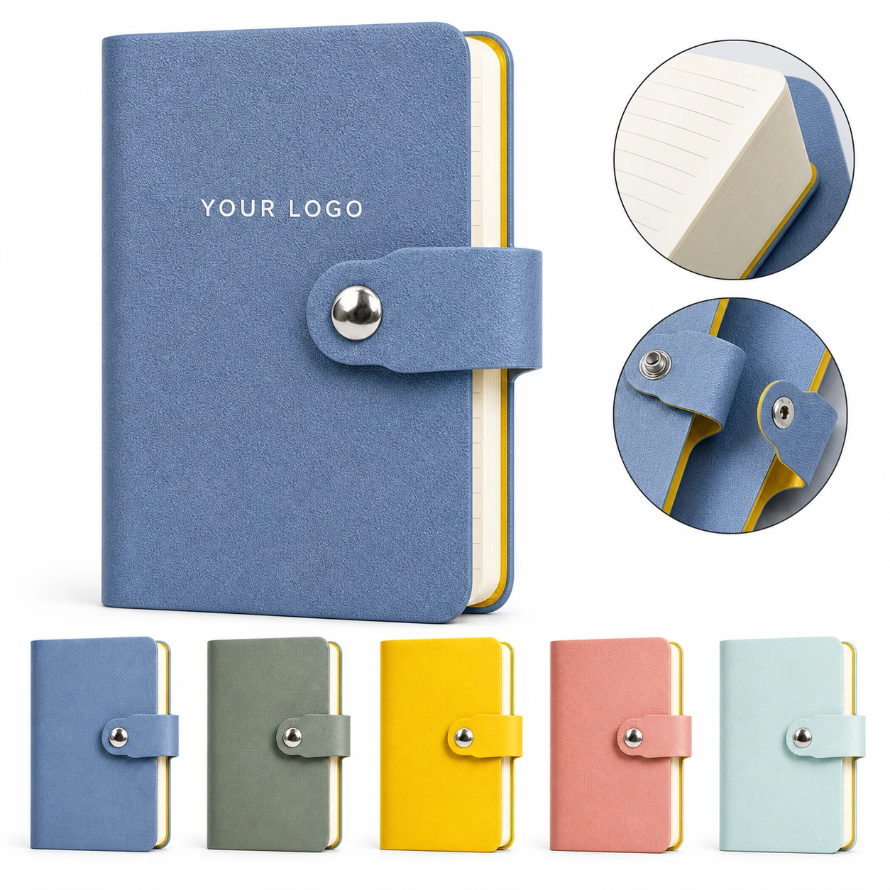 Pocket A7 Notepad Notebook with High-Quality Imitation Leather Cover