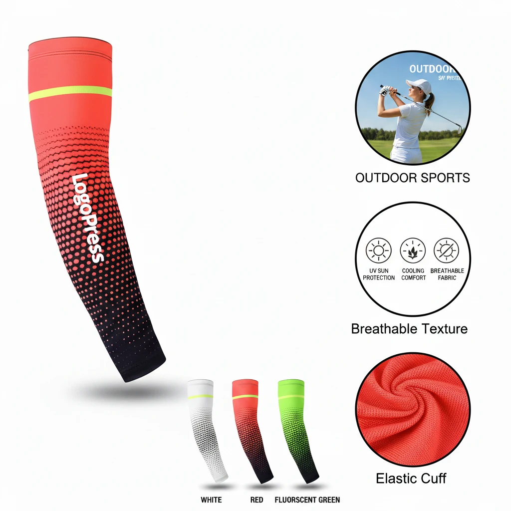 UV Protection Cooling Compression Arm Sleeves for Sports & Outdoor