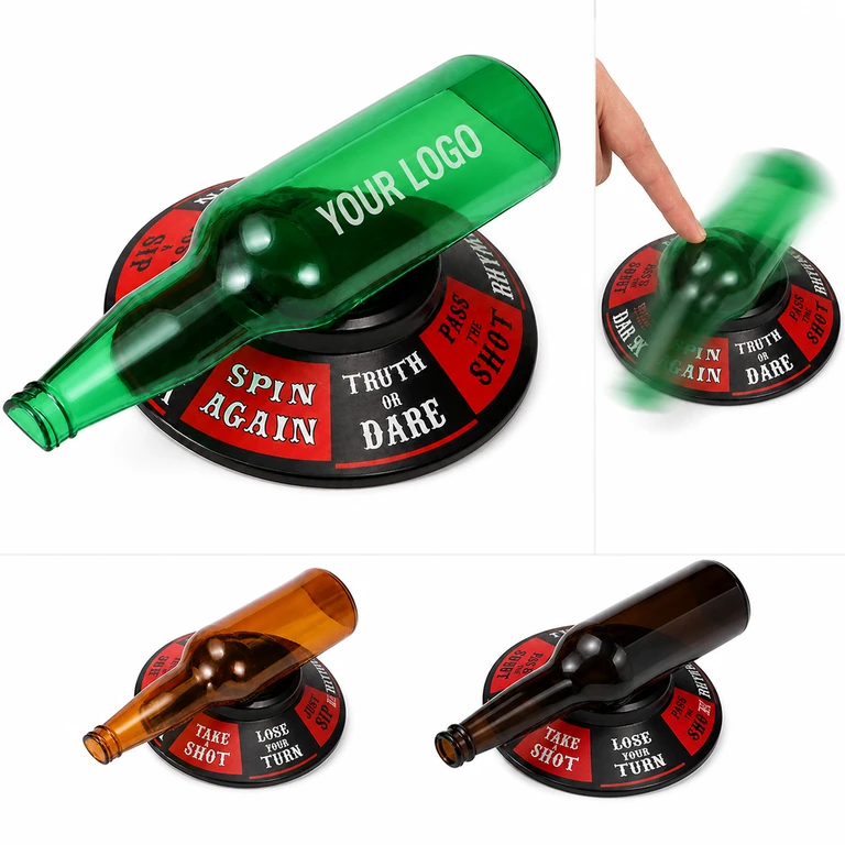 Custom Spin The Bottle Game with Hilarious Twist for Bachelor Parties