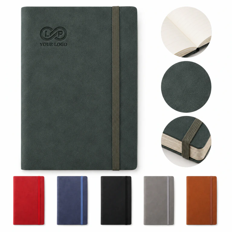 Classic Lined Notebook Journal with Soft Cover, Durable Leather Cover