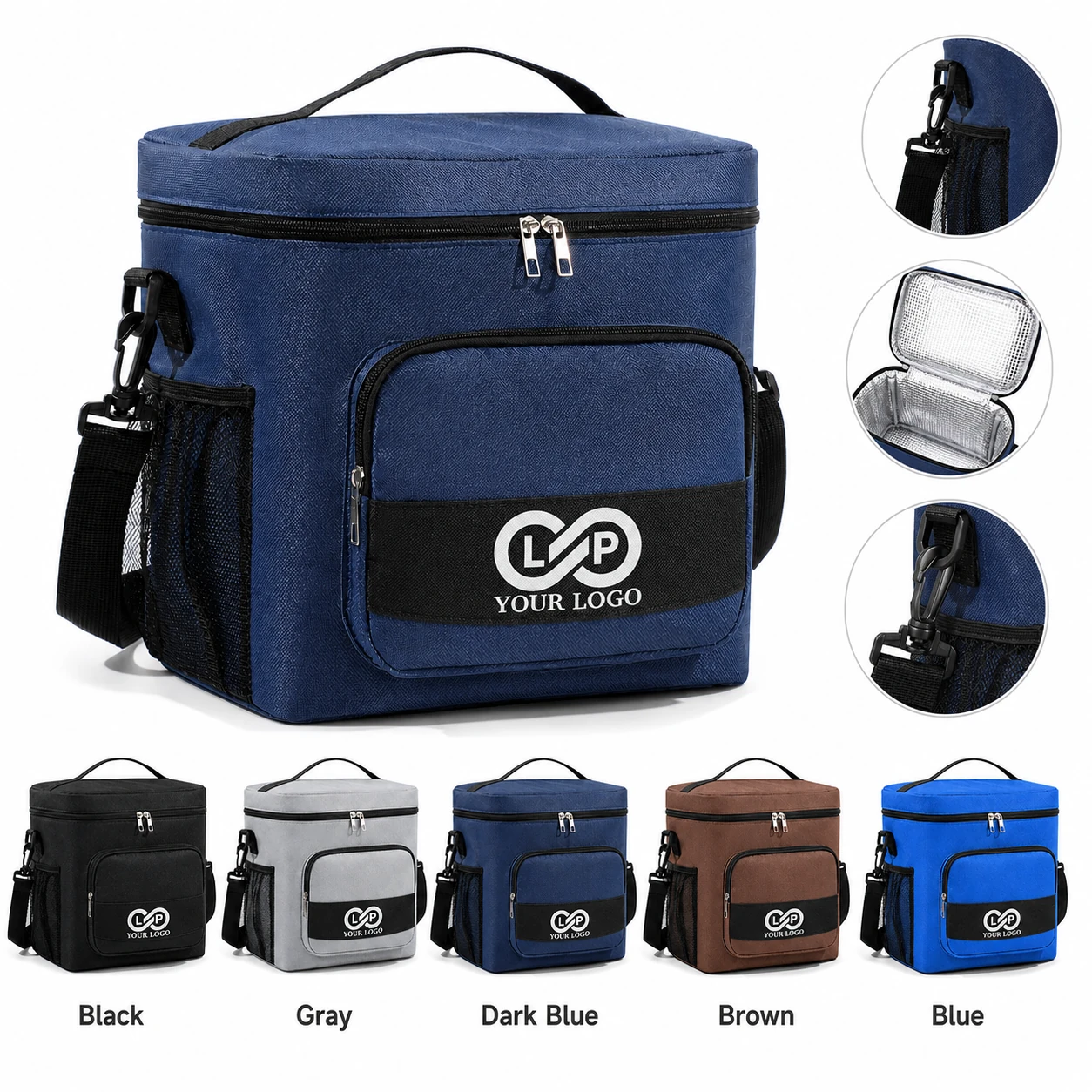Portable Leakproof Insulated Cooler Lunch Bag for Picnic Camping
