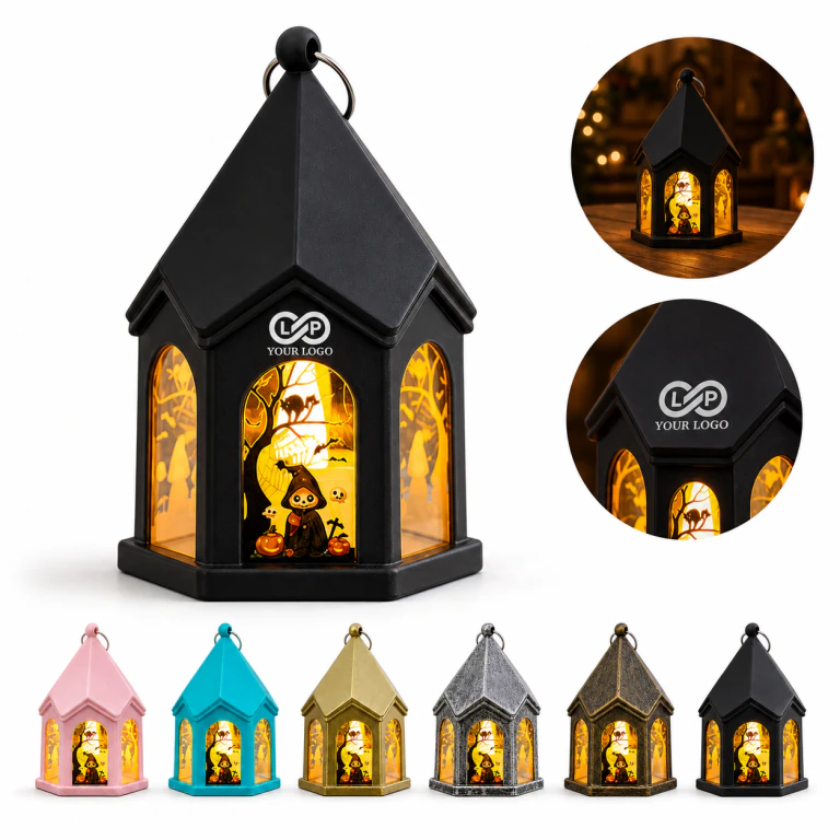 Halloween Christmas LED Lantern Night Light Spooky Festive Decor