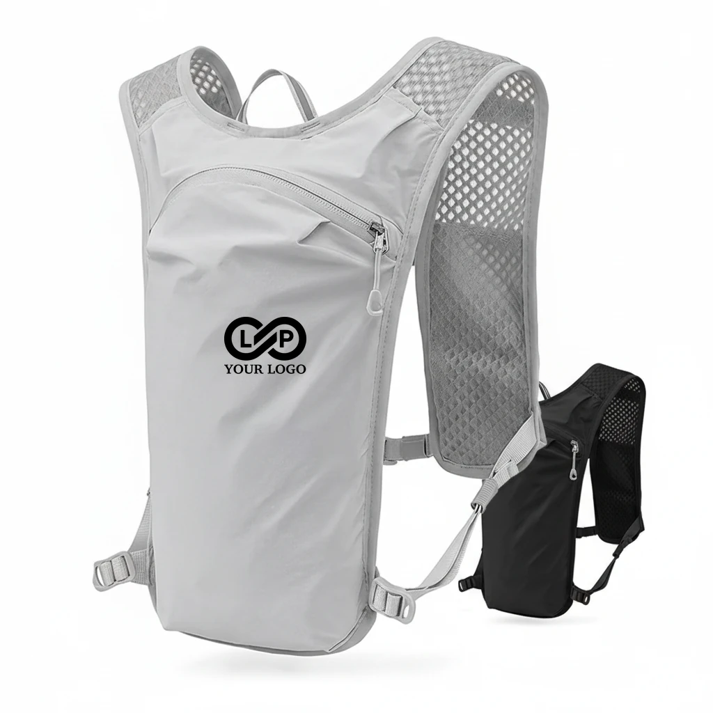 Nylon Hydration Vest with Ventilated Mesh and Adjustable Fit