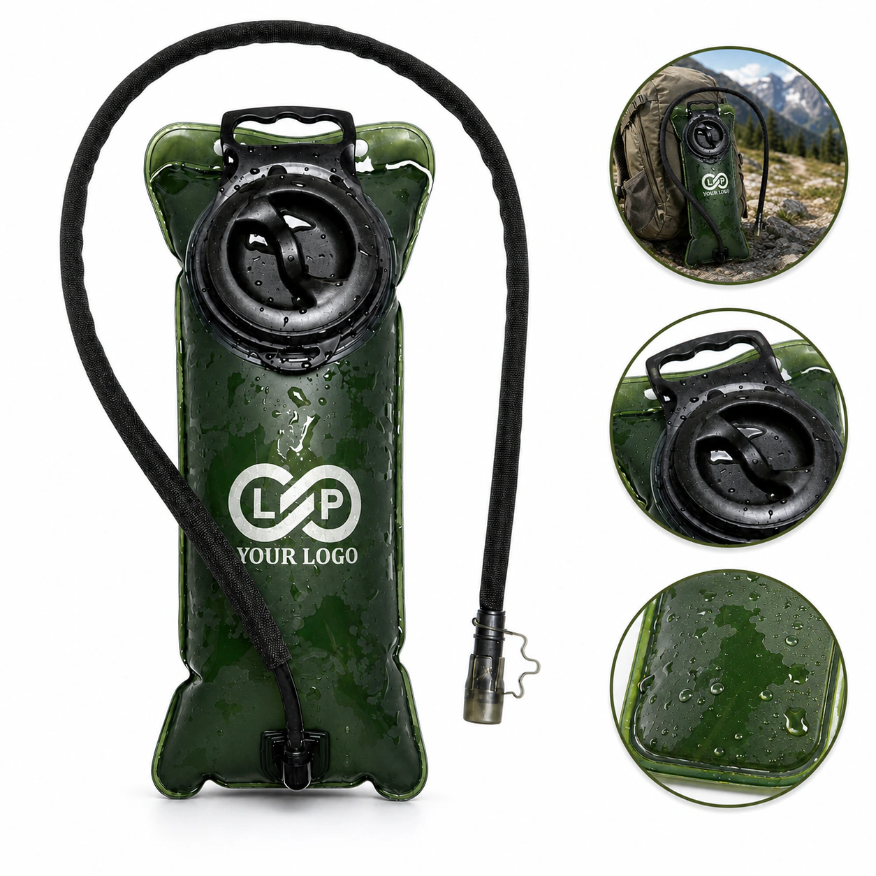 BPA-Free Leak Proof Hydration Bladder Large Opening Hiking Camping