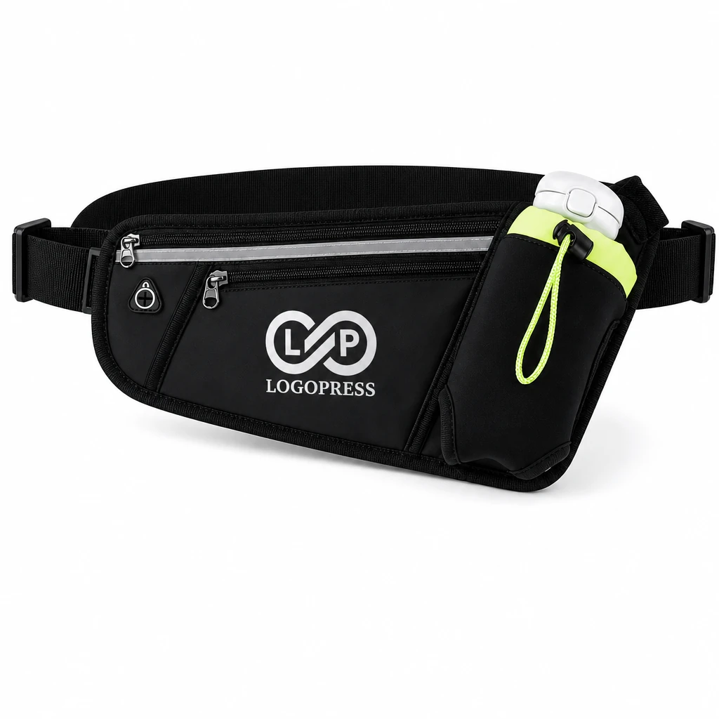 Running Nylon Fanny Pack Hydration Belt with Water Bottle Holder