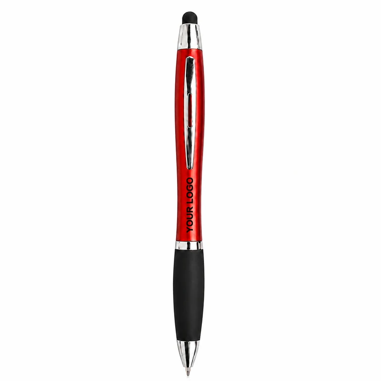 Custom Light Up Logo Medium Ballpoint Stylus Pens for Touch Screens