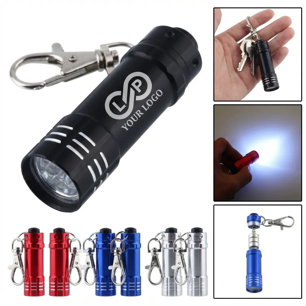 Alloy Camping Hiking Outdoor Portable Keychain Mini Flashlig