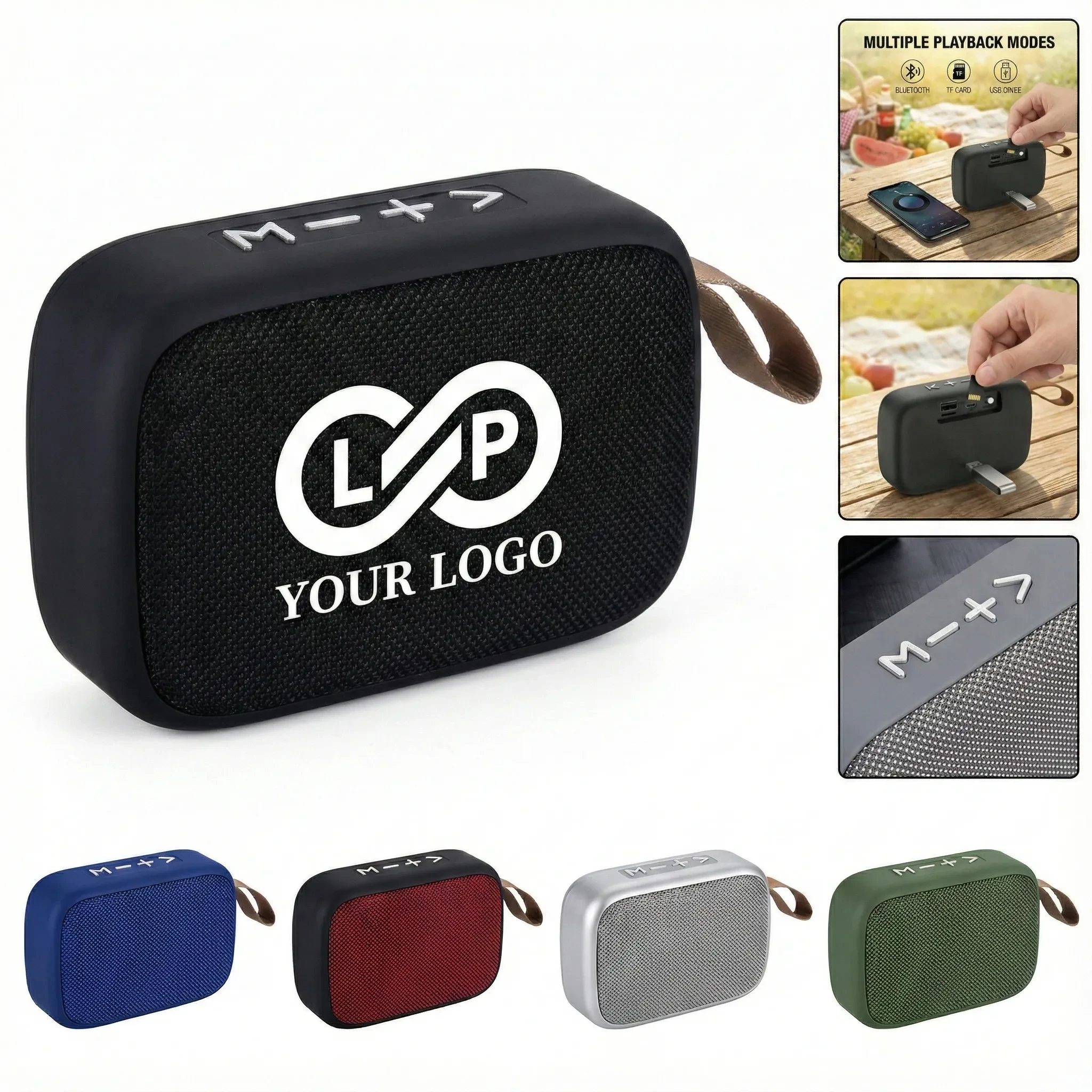Portable HiFi Wireless Bluetooth Speaker with Handle, TF Car