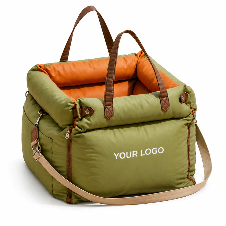 Waterproof Dog Car Seat Travel Bed Carrier Safety Leash Non-Slip Base