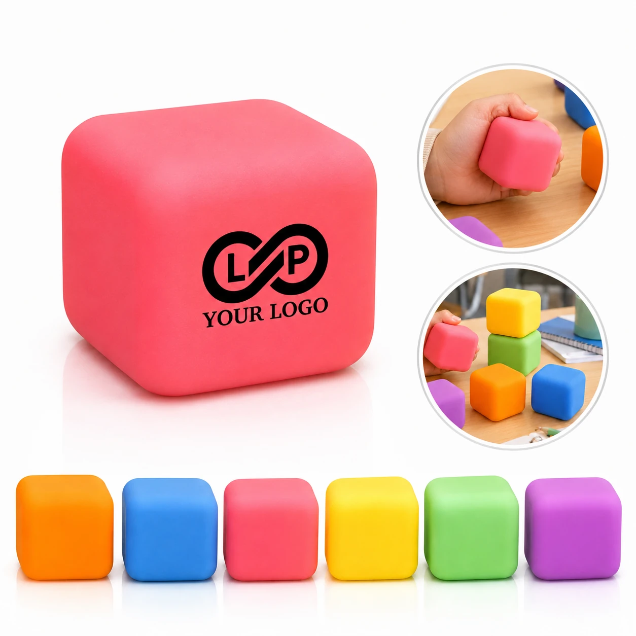 Soft Squishy Stress Relief Cube Fidget Toy for Kids Adults