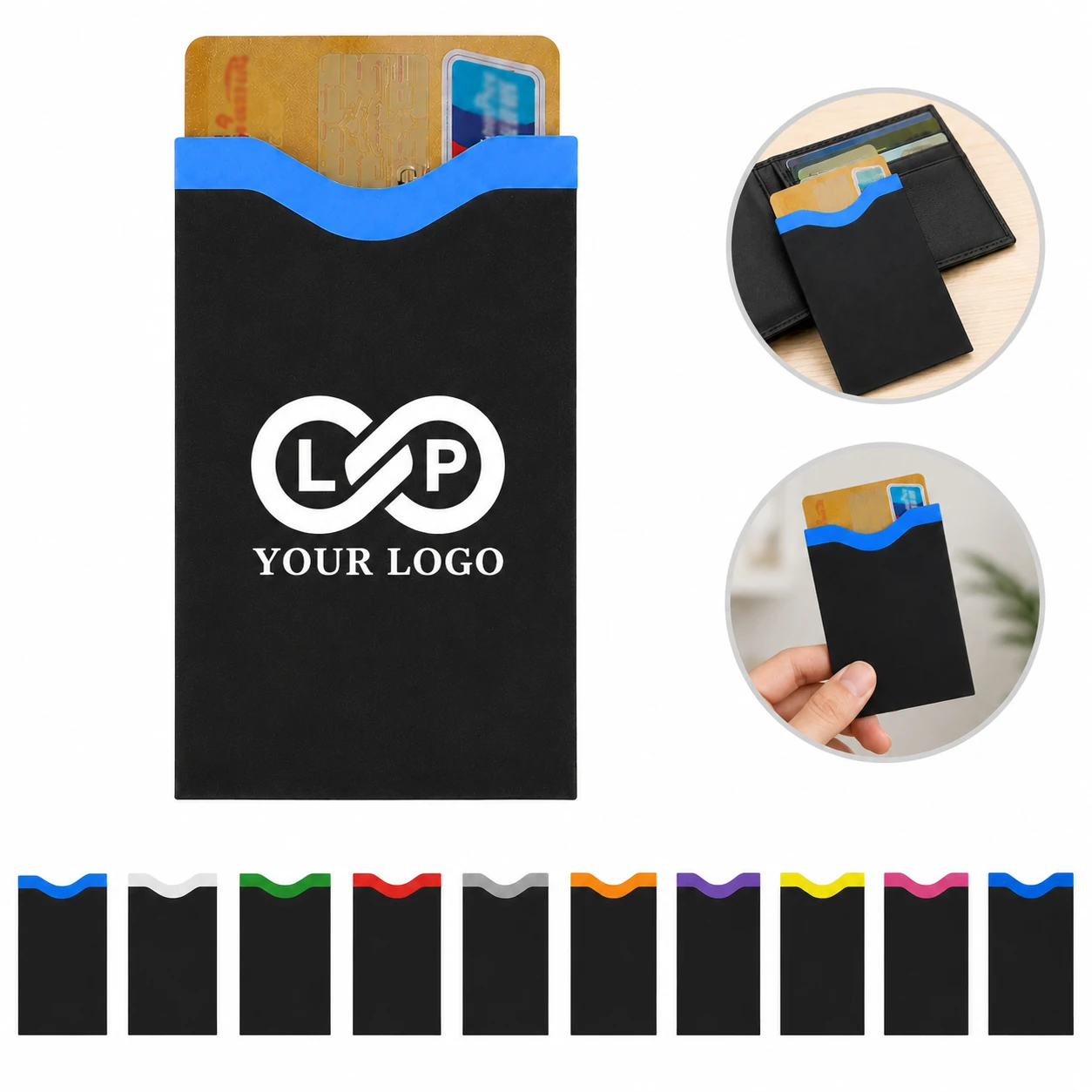 Premium Slim RFID Credit Card Blocking Sleeve with Theft Protection