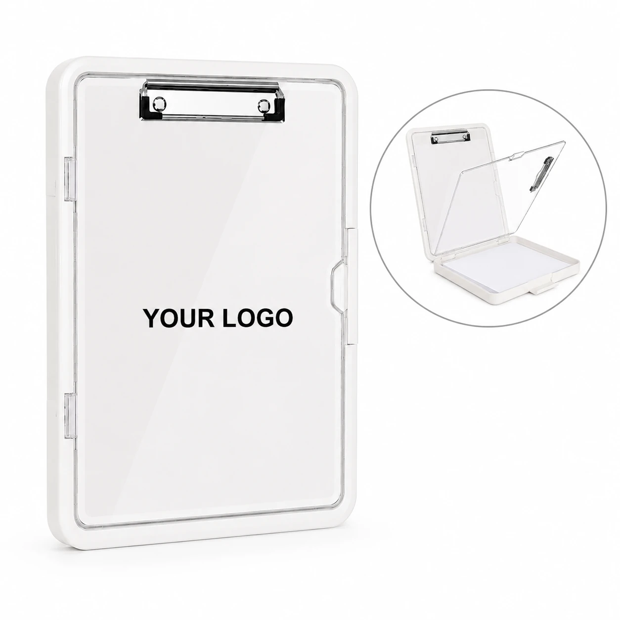 High Capacity Plastic Clipboard with Storage, A4/Letter Size