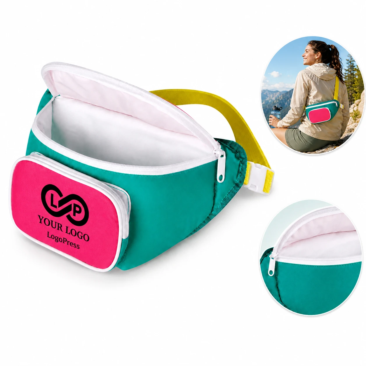 Insulated Oxford Crossbody Lightweight Travel Cooler Fanny Pack