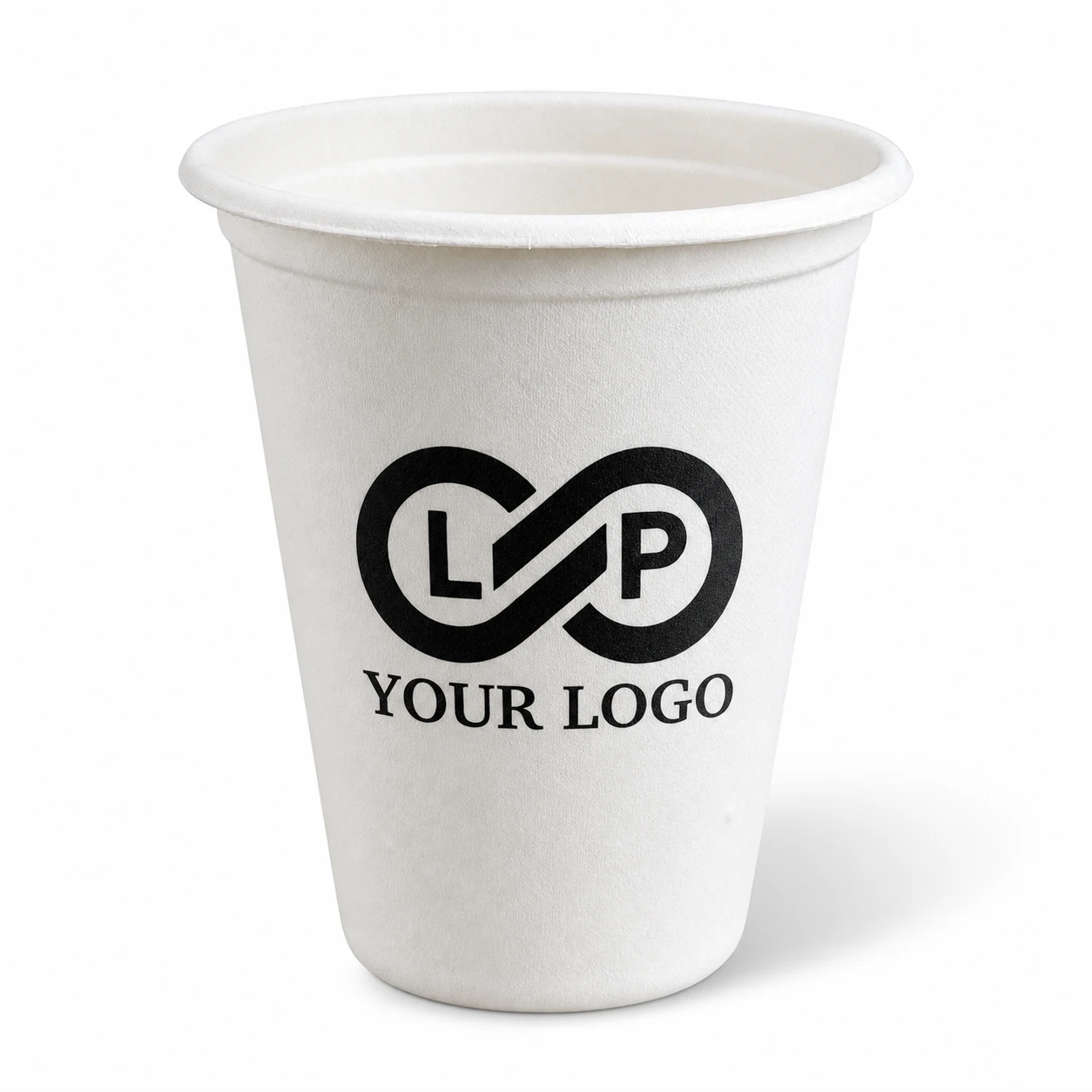 16oz Food Safe Biodegradable Disposable Coffee Cup, Sugarcane Pulp