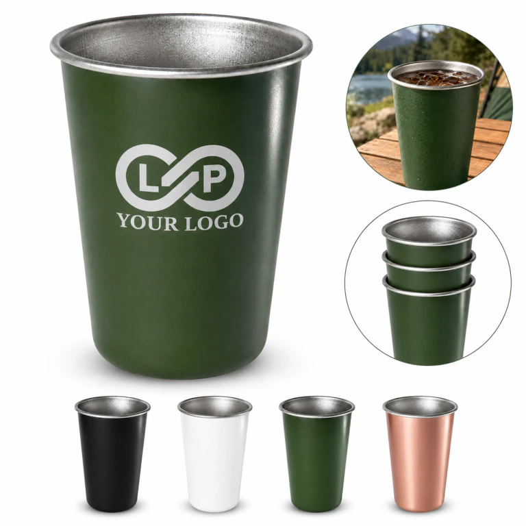 Party Camping Travel Stackable Stainless Steel Tumbler Cups