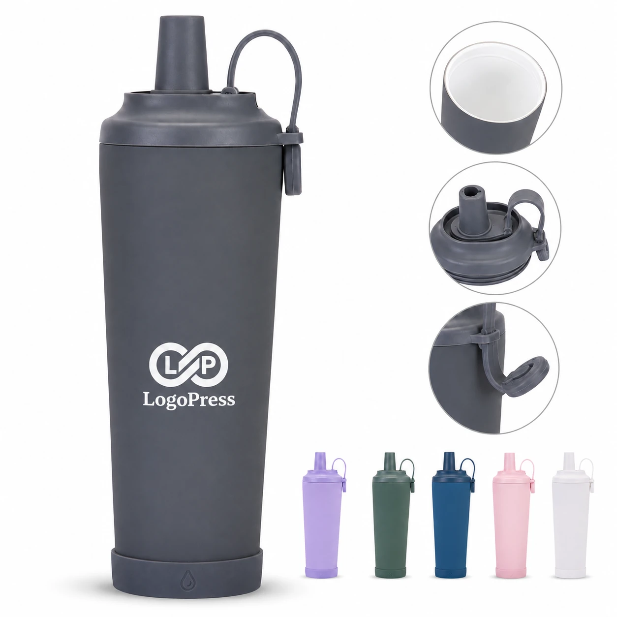 28 oz Ceramic-Coated Insulated Tumbler with Magnetic Handle