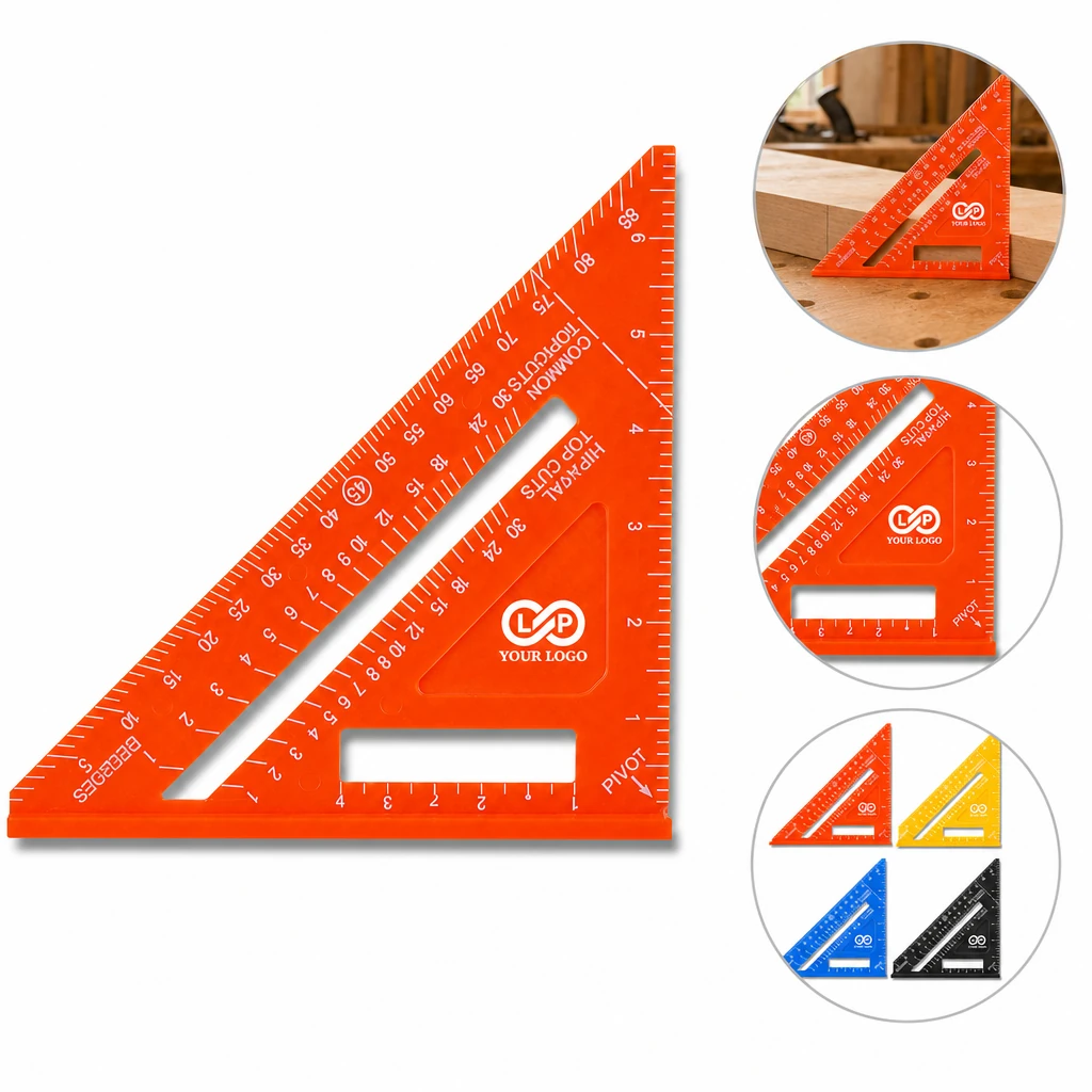 Durable Plastic 7-Inch Speed Square with Etched Scales