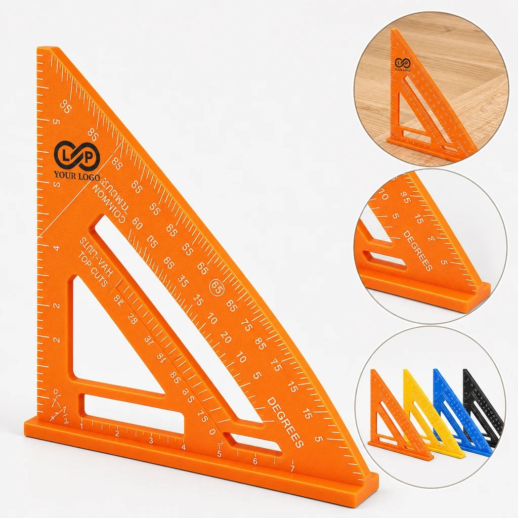 7-Inch Plastic Multi-Function Carpenter Square Ruler