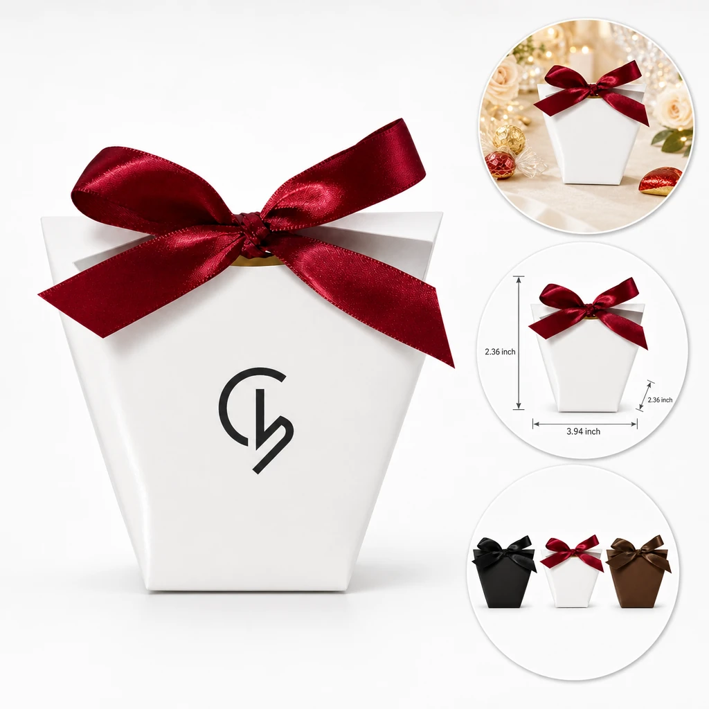 Eco-Friendly Mini Thank You Bags Recycled Cardboard Favors